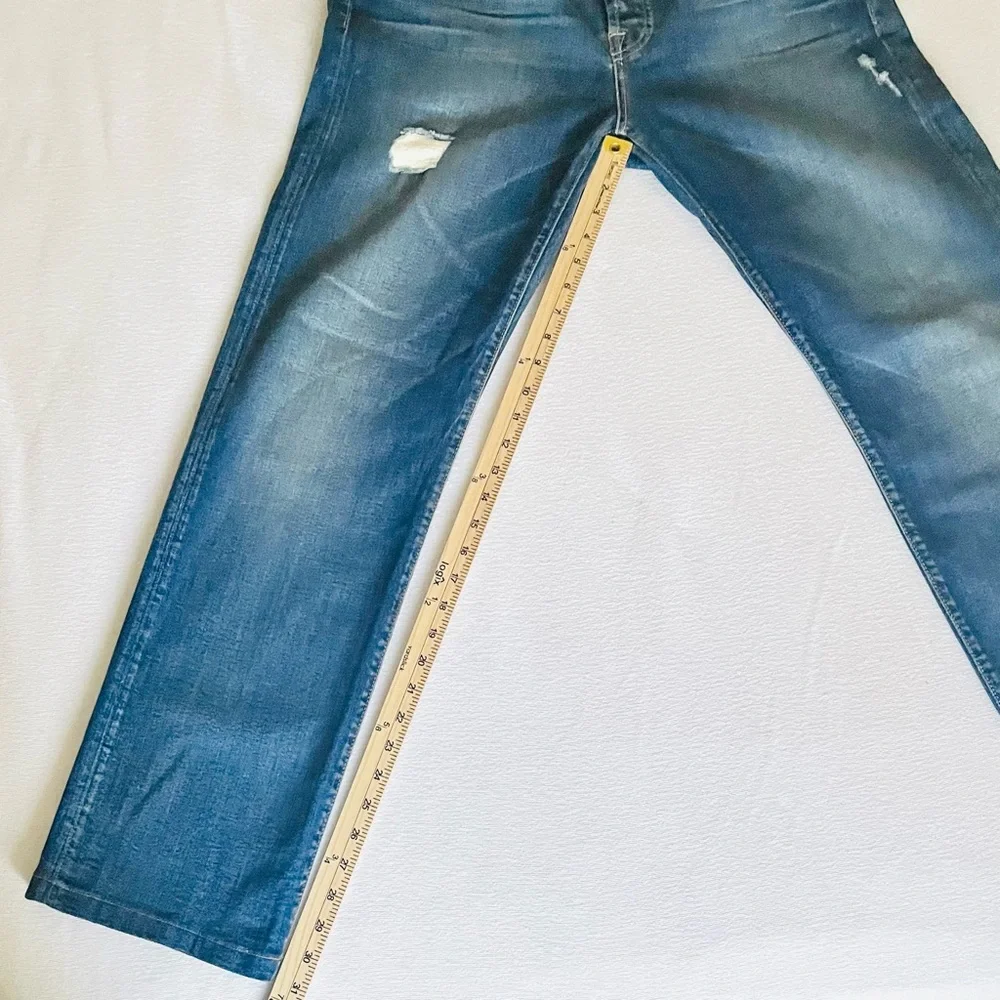 7FAM 7 For All Mankind Mens Standard Button Fly Jeans Straight Leg 34x31 Classic - Picture 15 of 16